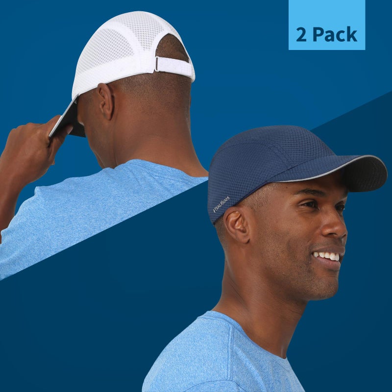 TrailHeads Performance Mens Running Hat - Lightweight, Quick Dry Workout Hats for Men - Athletic Sports Cap for Tennis, Gym - Image 2